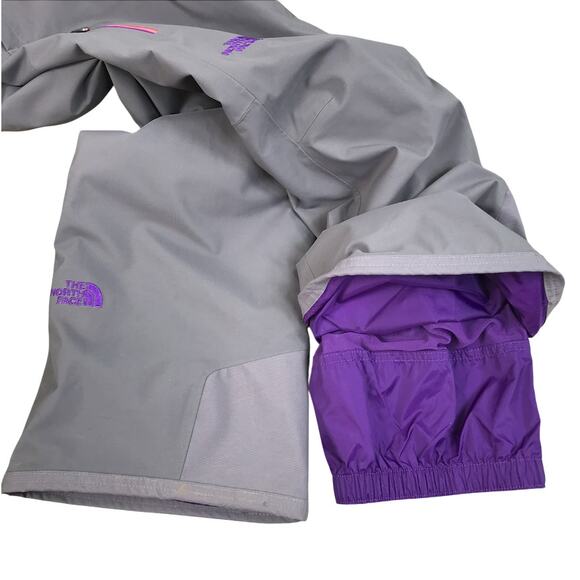 THE NORTH FACE HyVent Ski Snowboard Pant Women 8 Gray Waterproof Insulated Grey - Picture 9 of 14